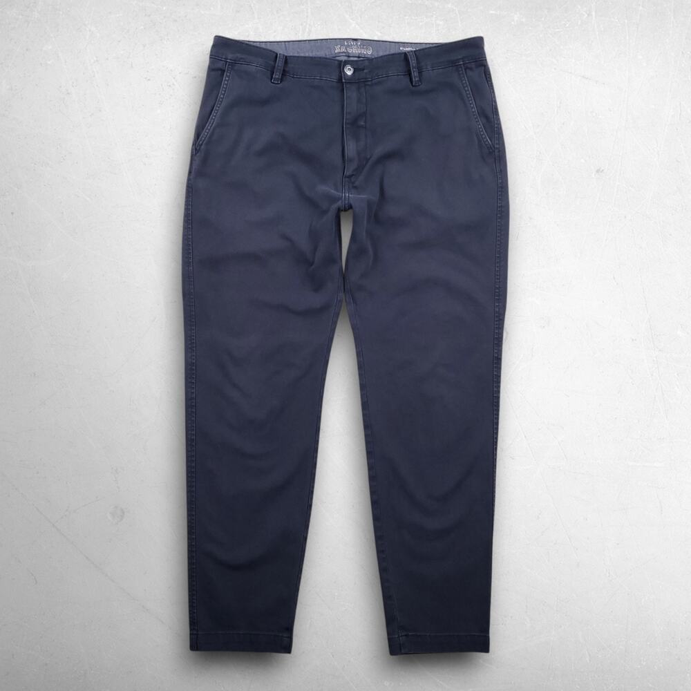 Levis XX Chino Standard Taper Pants Men 36x32 Blue Stretch Business Smart Casual